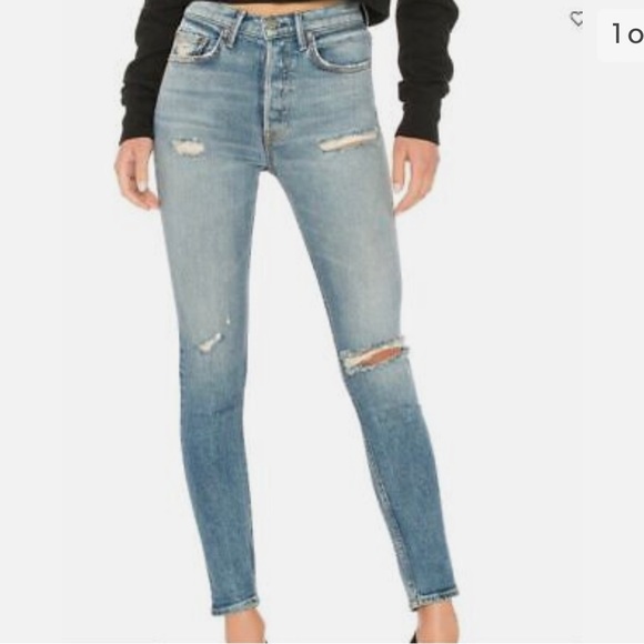 GRLFRND KAROLINA High Rise Distressed Skinny Jeans in AUSTIN Size 26 - Picture 2 of 10